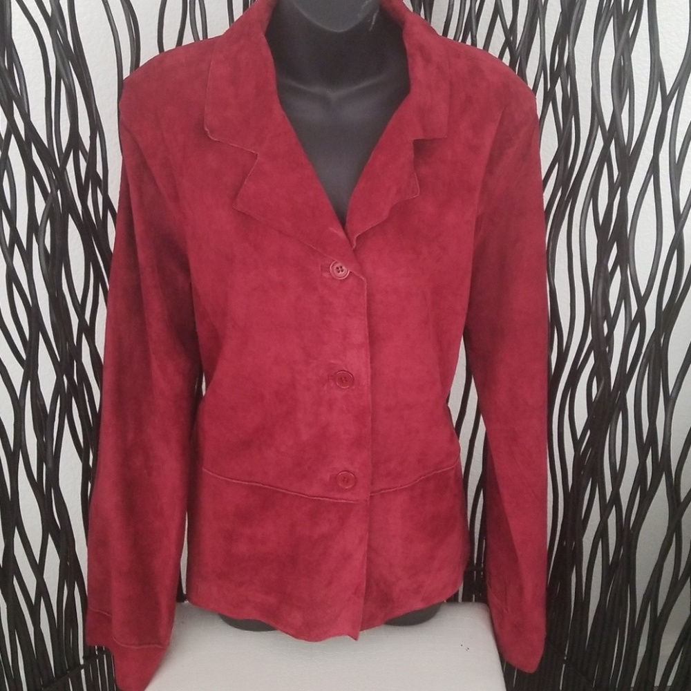 Suede Leather Jacket New W/o tags